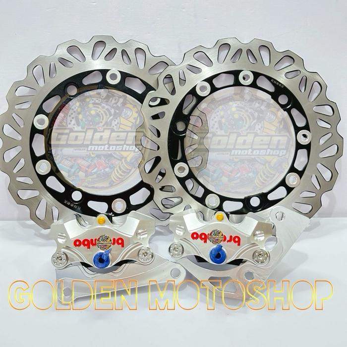 Paket Nmax ,Aerox old Kaliper+Breket+Disc Cakram Depan / Belakang paket satuan