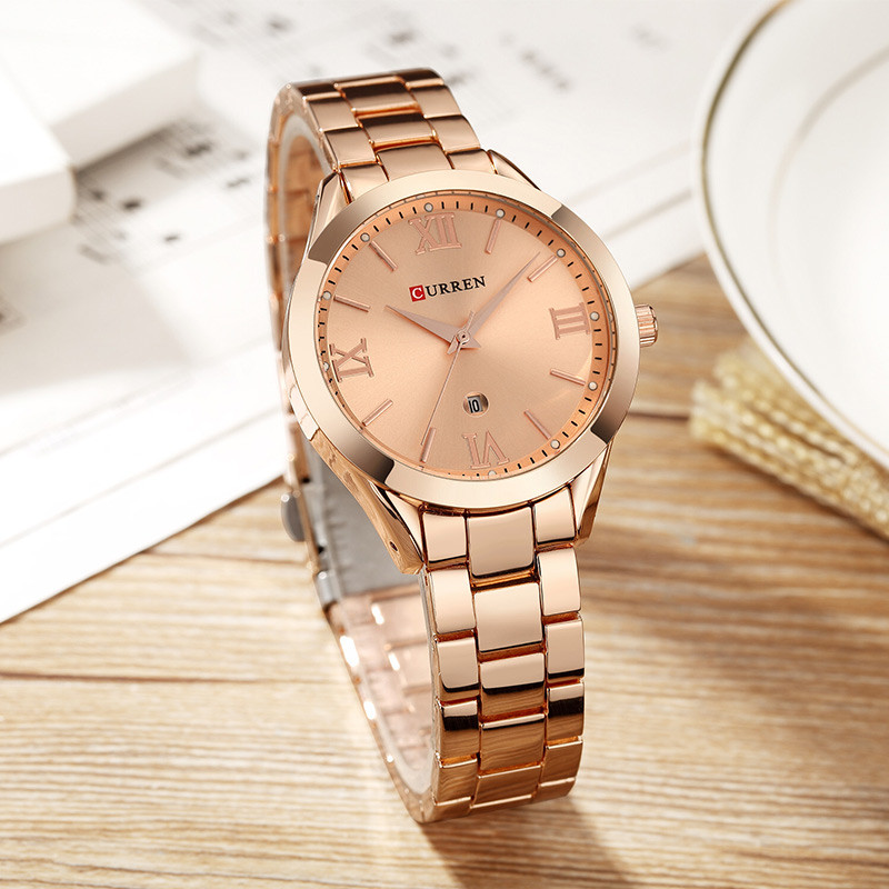 CURREN Gold Watch Women Watches Ladies Creative Steel Women's Bracelet Watches Female Clock Relogio