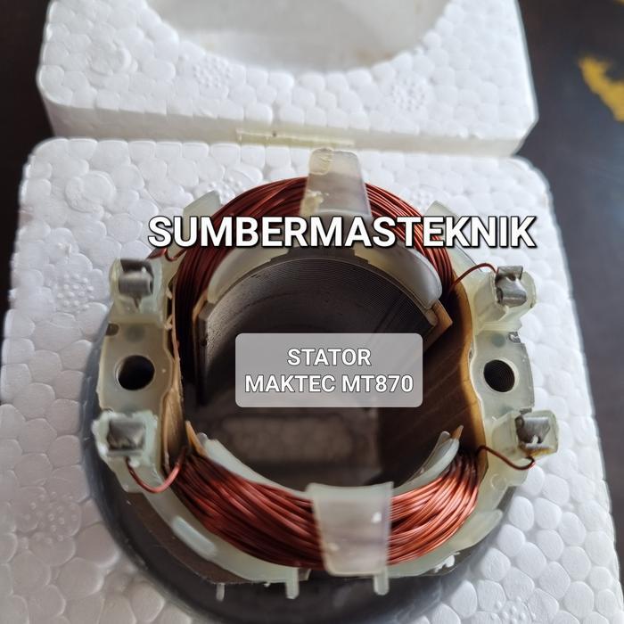 Stator Maktec Mt870 Bantalan Gulungan Mesin Bor Bobok Maktec Mt 870