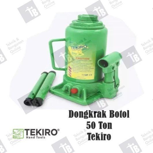 TERBARU Tekiro Dongkrak Botol 50 Ton Car Tire / Jack Mobil 50ton
