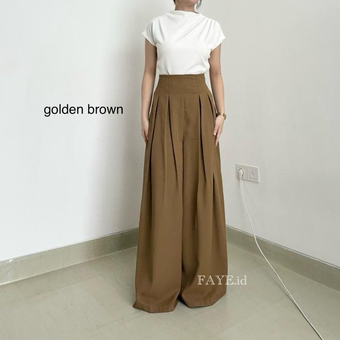 Faye - Naira Pants Model Gombrong Kulot Wide Pants Kulot Rok Kulot Korea Celana Premium Panjang