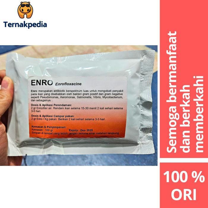 Enro 100 Gram - Enrofloxacin 100 Gram - Obat Untuk Ikan Sakit Apapun #Gratisongkir