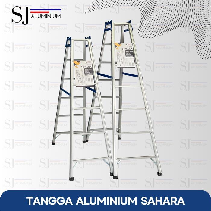 Tangga Aluminium SAHARA - Tangga Lipat Aluminium / Tangga Multifungsi JUMBO - BIRU