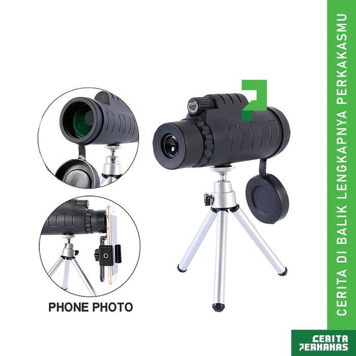 Handphone Teleskop Monocular 50x60 CP / Teropong Zoom Jarak