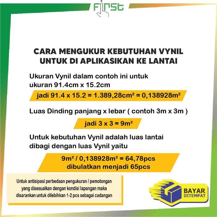 [COD] FH C210 Parket Lantai Vinil Perekat Stiker Lantai Vinil Motif Kayu Premium