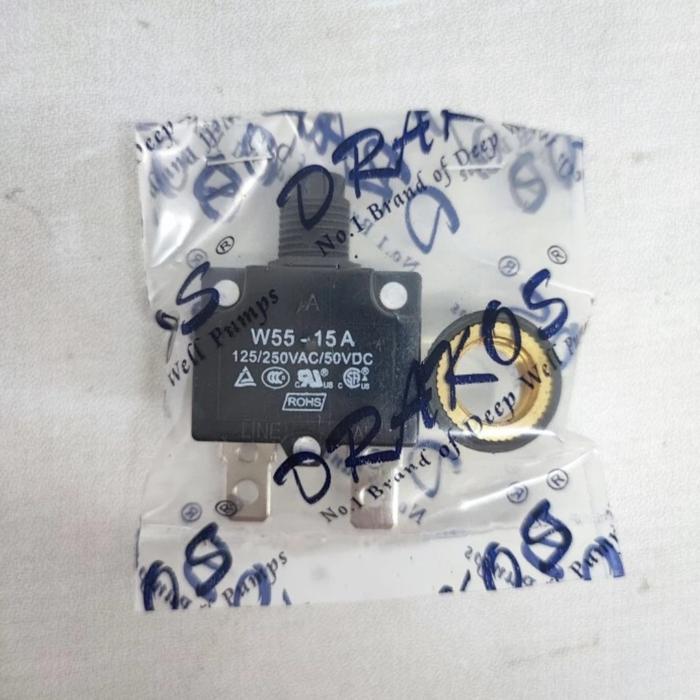 Overload Pompa Air Submersible 15A Wokema Drakos W55 Series l 15 Amprere