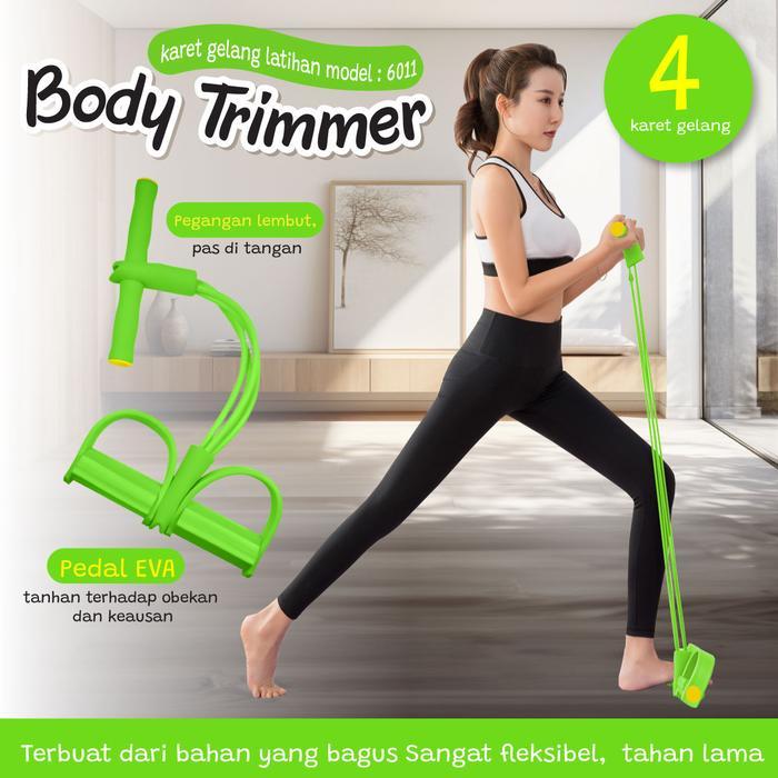 BGsport BODY TRIMMER Alat Olahraga Fitness Yoga Otot Gym Perut lightspeed soft karet olahraga kaki