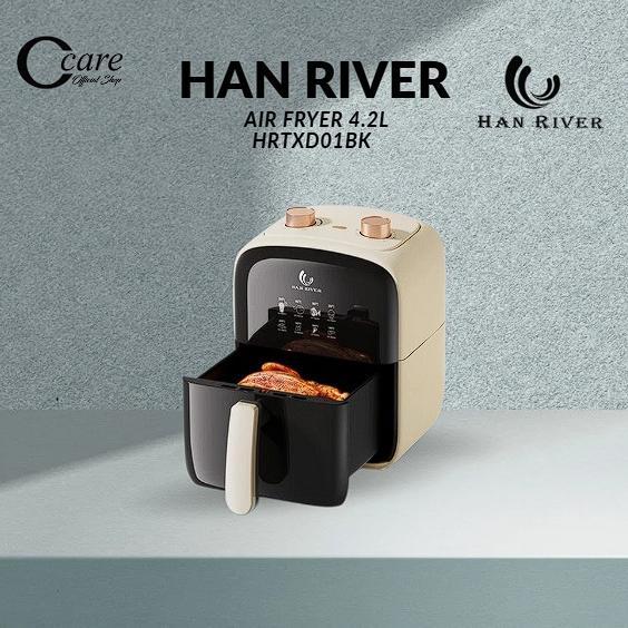 Han River Air Fryer 4.2L Multifungsi Wajan Anti Lengket Bebas Minyak Low Watt 800 Watt Hraf03Wt