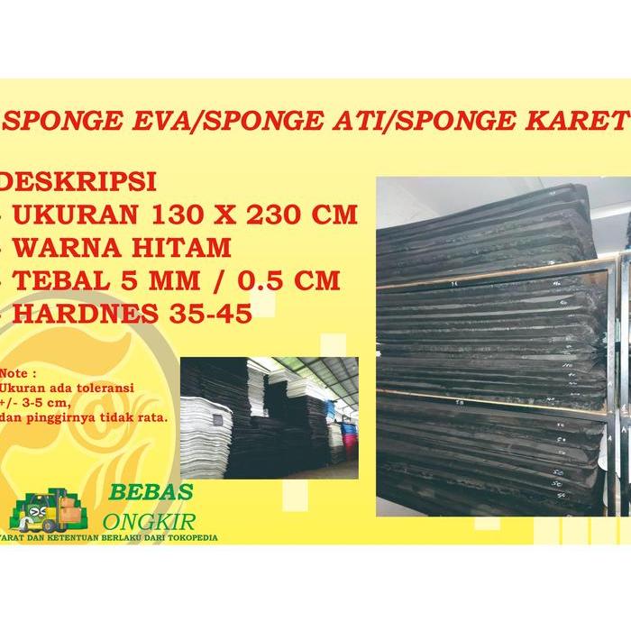 SPON ATI EVA SPONGE KARET HITAM 5 MM