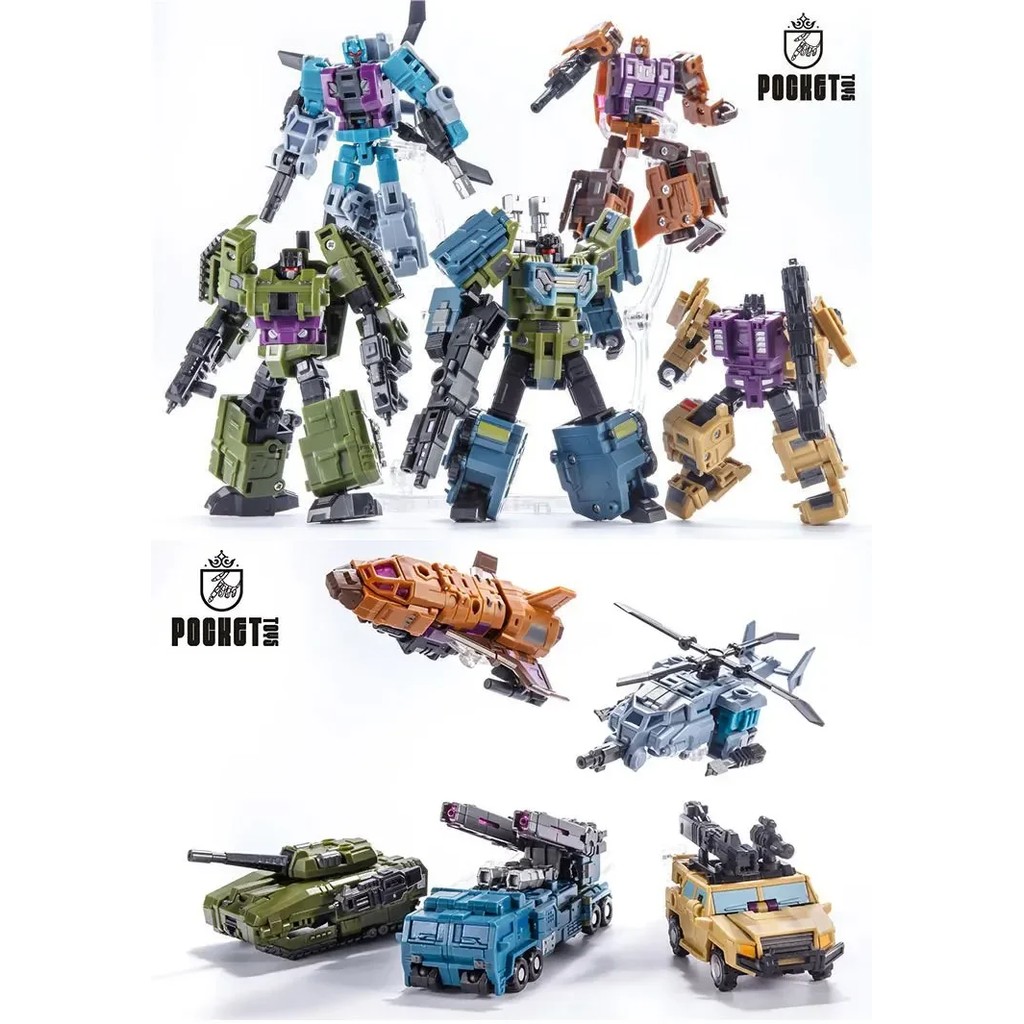 PocketToys Transformation Bruticus 5 in 1 PT05 PT-05 Combo G1 Battle Titan 27cm Action Figure Toy