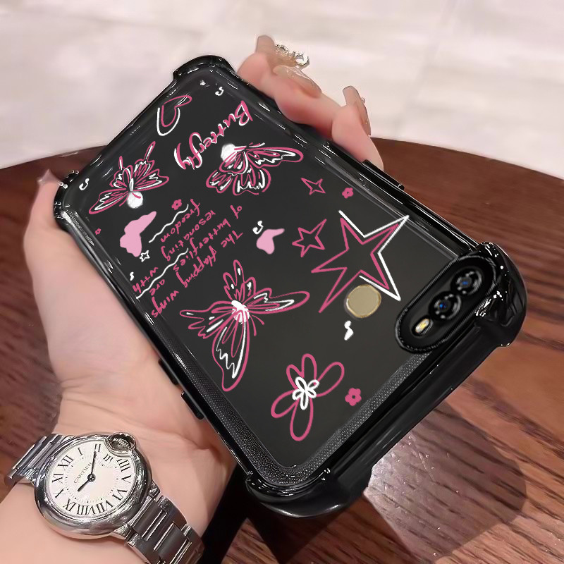 Casing Hp Untuk OPPO A7 OPPO A5s OPPO A12 OPPO A12S A11k Case Casing HP Softcase Ponsel Anti-sidik j