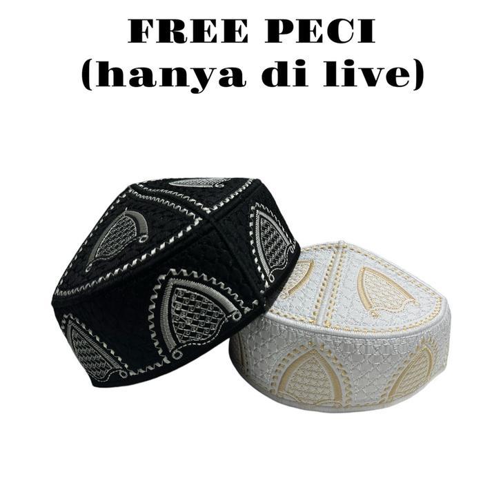 Elvan Fashion-Jubah Lengan Pendek Nadhifa Free Peci Pasti Promo