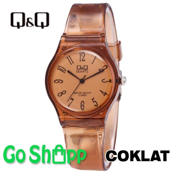 Jam Tangan Qq Jelly Transparan - Jam Tangan Qq Rubber - Jam Tangan Redy Stok