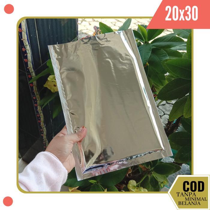 TEMPAT FOIL - FOIL BUNGKUS MAKANAN - KEMASAN SACHET KERTAS 20X30