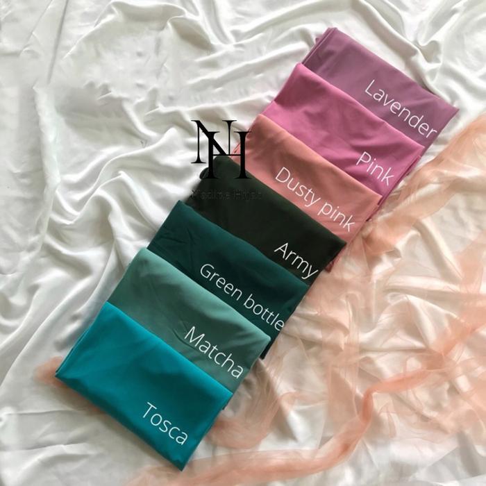Bergo Maryam Spandex Jersey Premium Ukuran M Jilbab Kerudung Simple Nyaman Panjang Terbaik