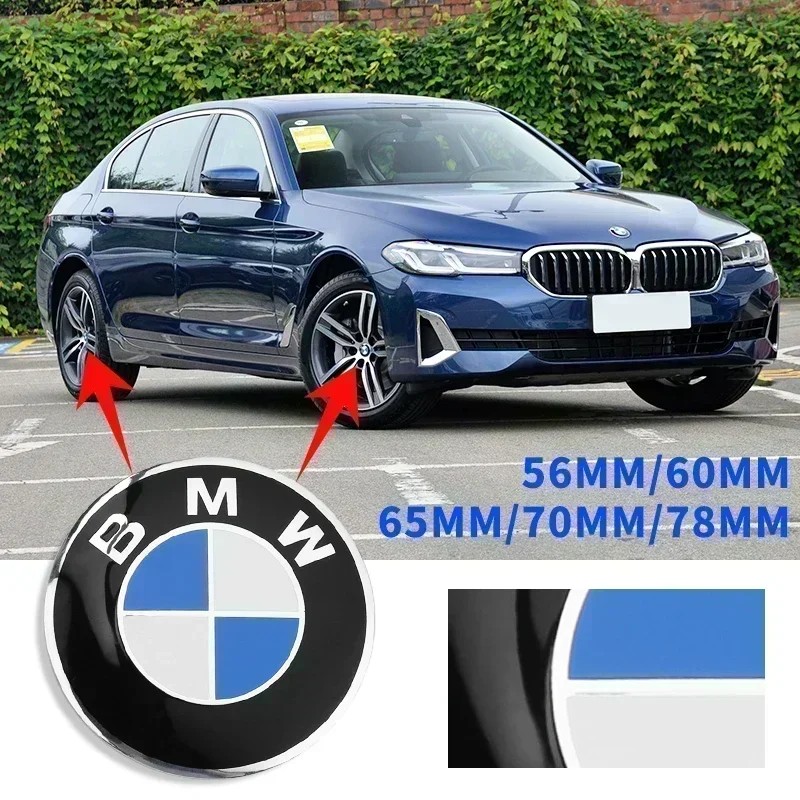 4Pcs 56/60/65/68/78MM Car Badge Wheel Center Cover Stickers Hub Caps Decal For BMW M Performance X1