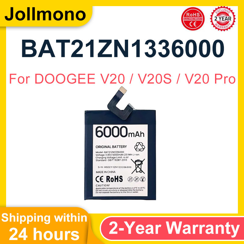 2025 Years 100% Original BAT21ZN1336000 Battery For DOOGEE V20 V20S /V20 Pro V20Pro Mobile Phone