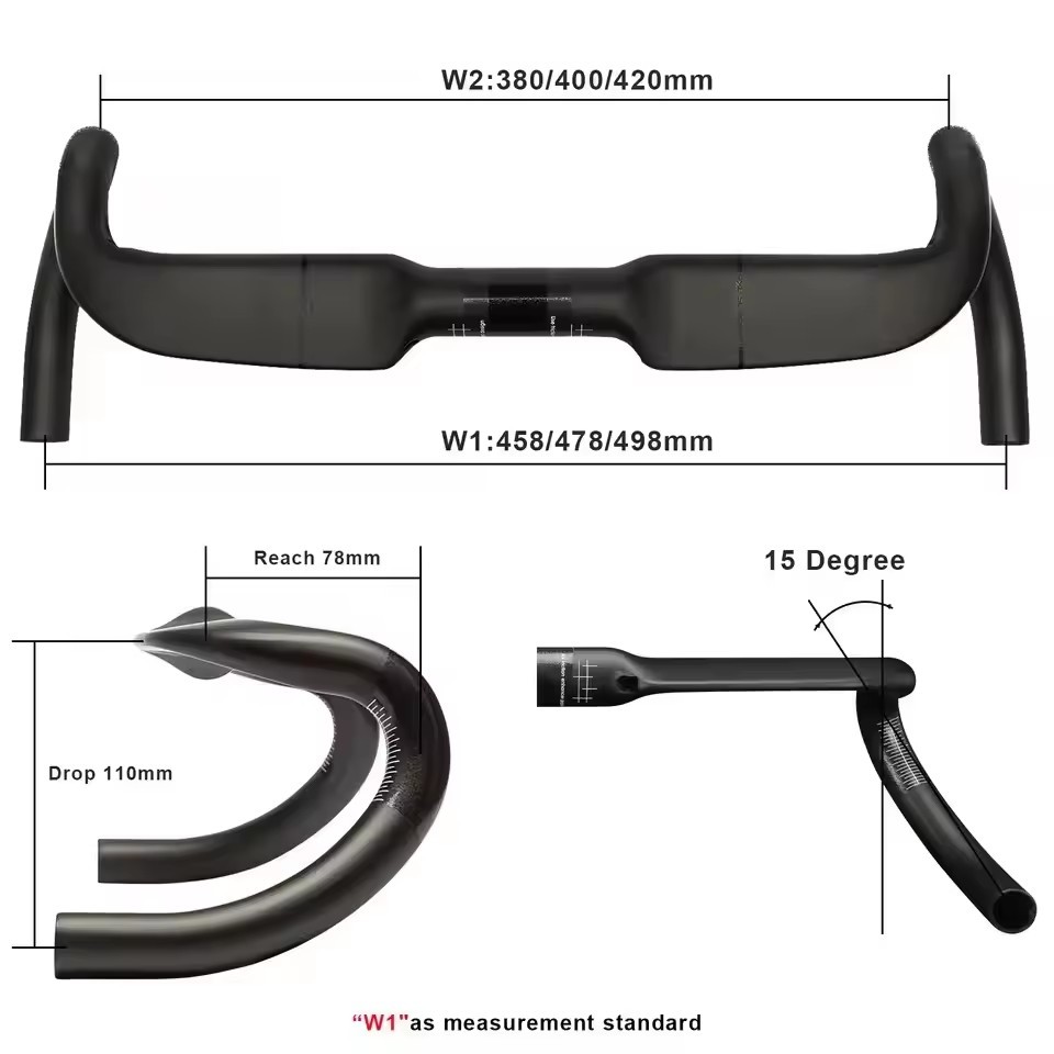 RXL SL Gravel Bike Handlebar,Carbon Fiber Bicycle Handlebar,Racing Bike Drop Bar