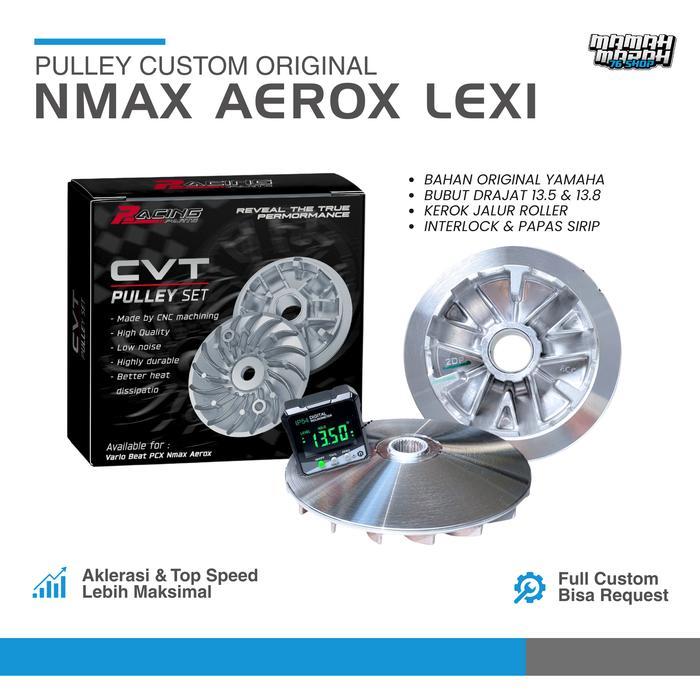 Pulley Custom Nmax Aerox Lexi Rumah Roller Aerox Nmax 155 Big Pulley 2Dp Pulley Bubut Custom Kerok
