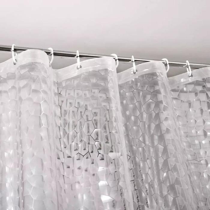 Tirai Kamar Mandi Anti Air 180X200Cm / 3D Tirai Mandi Tirai / Tirai Shower Curtain / Tirai Kamar