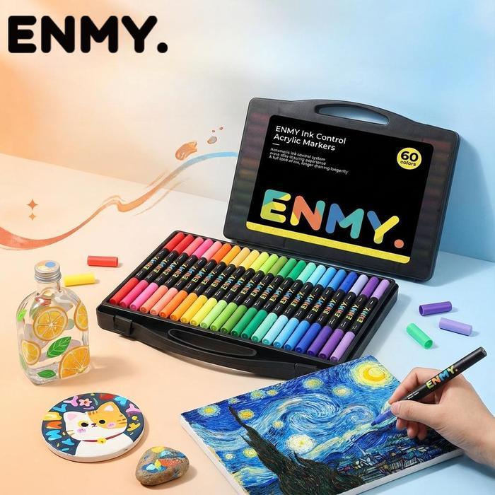 ENMY Blackbox Acrylic Marker Set 24/36/48/60/80 Warna