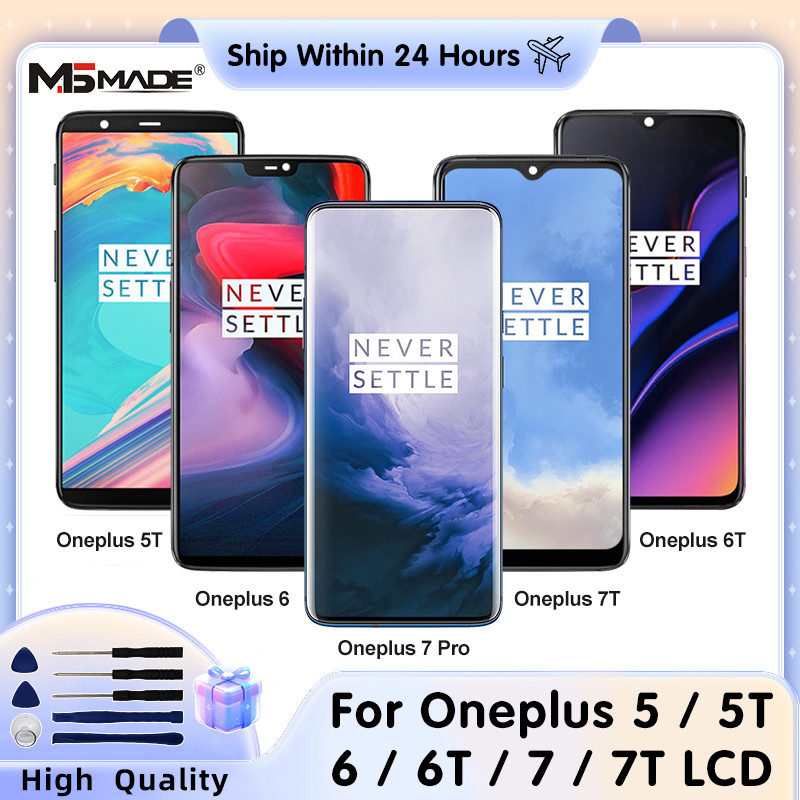 AMOLED OEM For Oneplus 5 5T LCD 6T 7 7T 8T 9R LCD Touch Display Screen Replacement For Oneplus 6