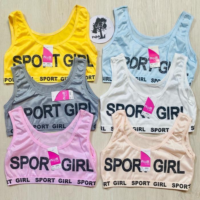 (6pc) Miniset anak cewek AINIAN // Miniset sport // Miniset bra sport Fashion