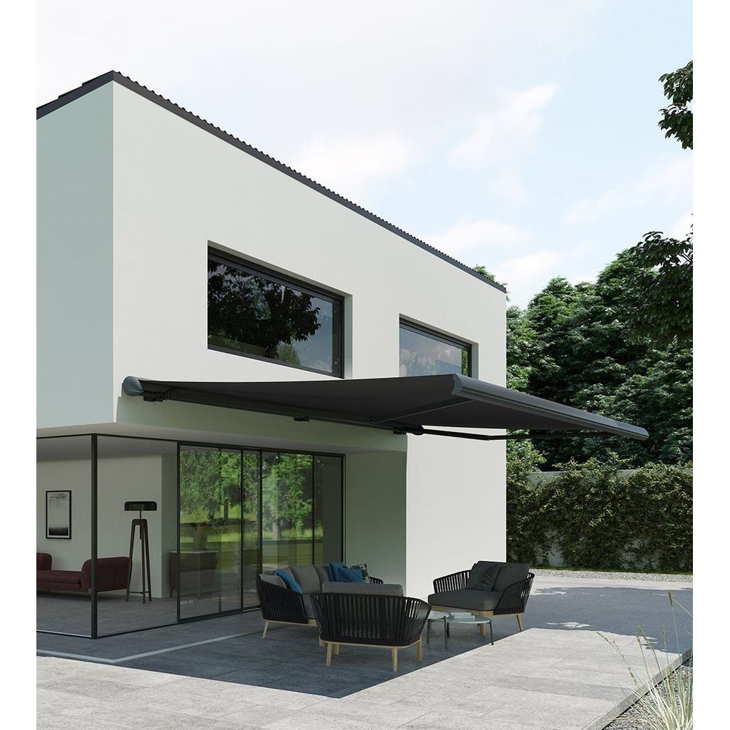 Folding Awning Patio Motorized Telescopic Foldable Awning Canopy 6M 4M Cassette Motor Electric