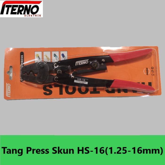 Tang Press Skun Kabel HS-16(1.25-16) 16mm Crimping Tools Iterno