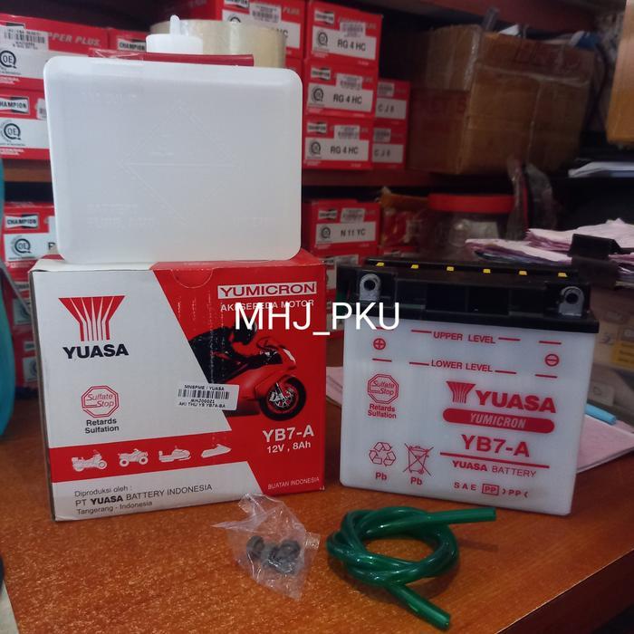 Aki Thunder 125 Yb7A 12V 8A Bisa Untuk Pulsar (Aki Basah)