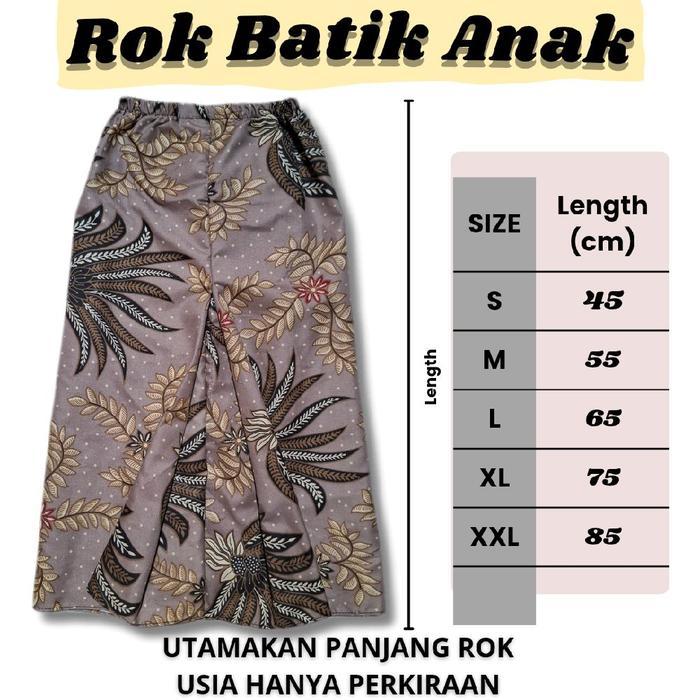 ROK ANAK BATIK ROK KEBAYA ANAK ROK SPAN BATIK ROK INSTAN BATIK ANAK
