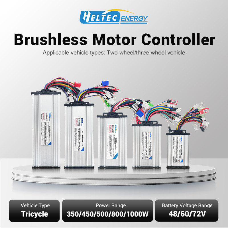 Electric Vehicle 36V/48V/60V/72V Brushless DC Motor Controller 350W 500W 800W 1000W For Electric