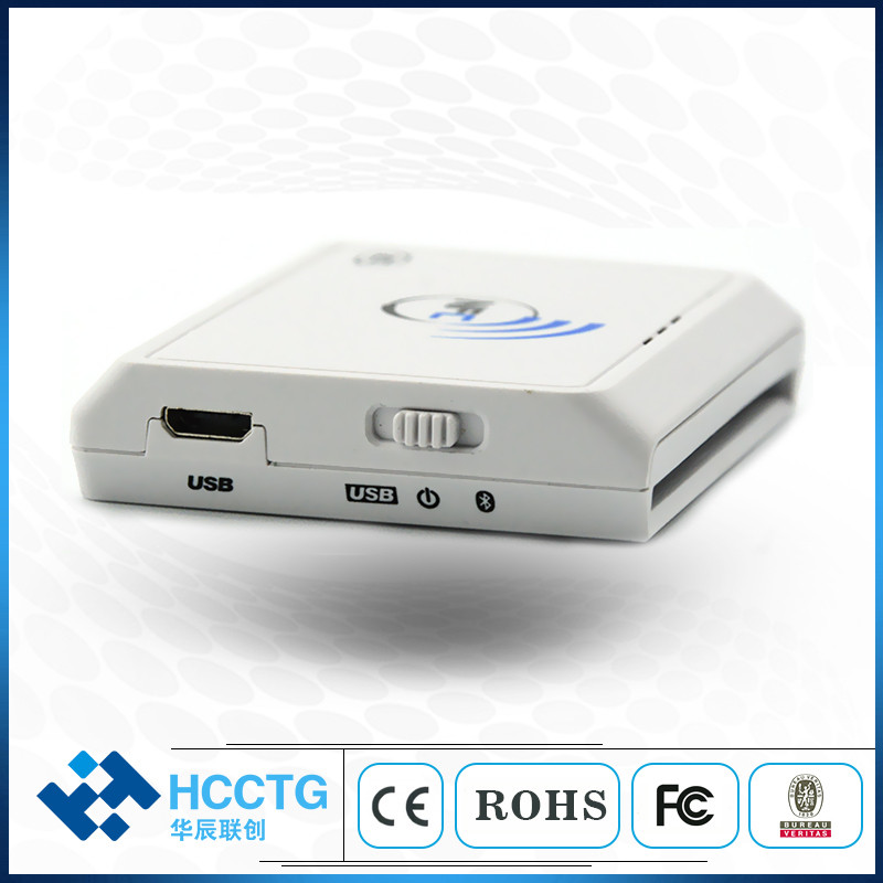 Wireless Contactless 13.56MHZ NFC Reader Bluetooth Android RFID Mobile Card Reader Writer