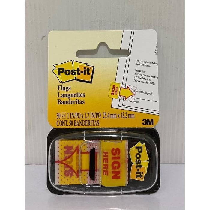 Sticky Note Post it 3M Sign here