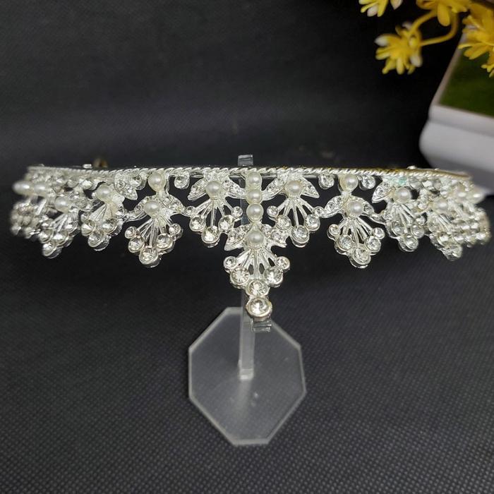 Mahkota Aurel - MahkotaPengantin / Bridesmaid - Bridal Crown Mutiara - Wedding Crown Gold Silver
