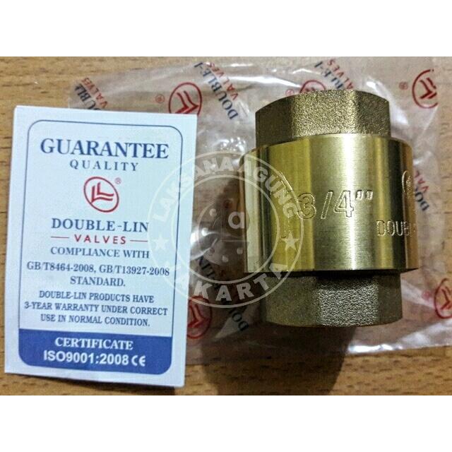 Klep pompa air 3/4 inch Tusen klep full kuningan 3/4 inch import