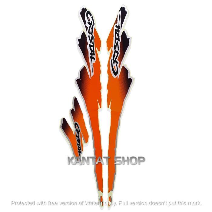 STIKER STRIPING LIS LES BODY MOTOR SUZUKI CRYSTAL 1994 STRIPING CRYSTAL TUNE FULL SET Motorcycle