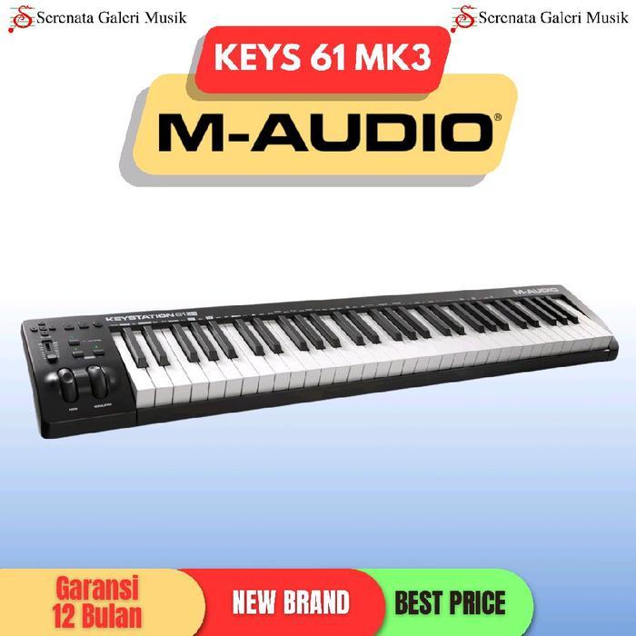 M-Audio Keystation 61 MK3 Keyboard Controller USB Midi Controller-Original