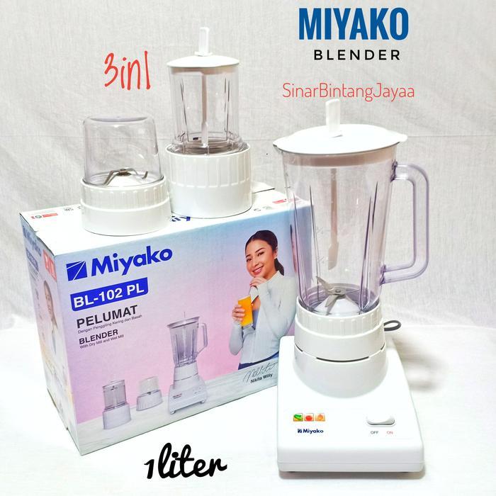 Miyako Blender Bl-102Pl 3In1 Plastik/Blender Miyako 102Pl 3In1 Plastik
