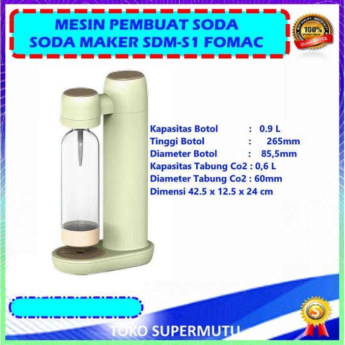 Mesin Pembuat Soda SDM-S1 Soda Maker FOMAC