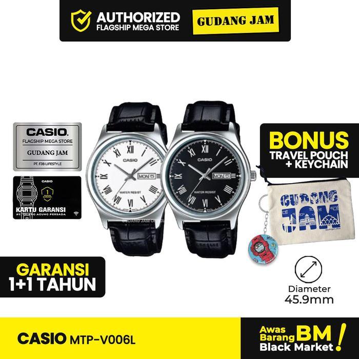 Jam Tangan Pria Casio MTP-V006L MTPV006L Analog Watches