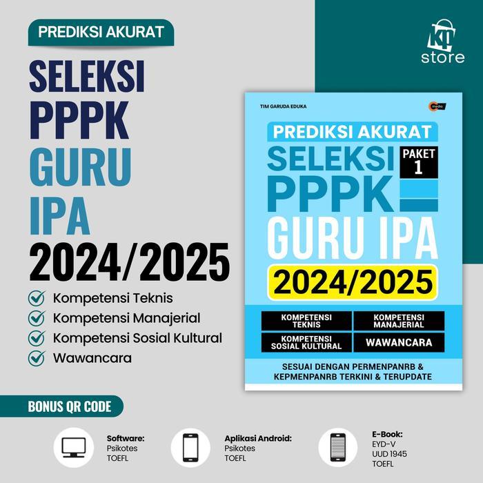 TERLARIS Soal Prediksi AkSeleksi PPPK Guru IPA 2024-2025 READY STOCK