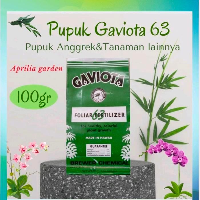 "New" Pupuk Gaviota 63 Gaviota 67 100gr /Pupuk Pertumbuhan/Pembungaan Anggrek