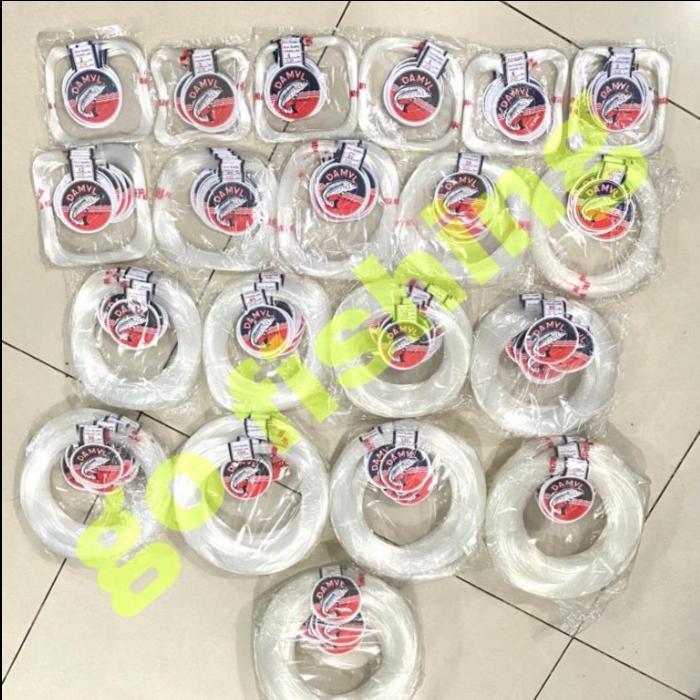 Senar Damyl / Damil Warna Putih - Ukuran Lengkap 2 Lbs - 200 Lbs