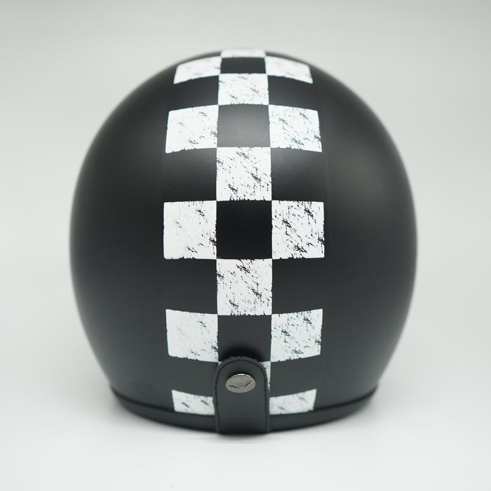 PROMO Helm Sada Checker Bogo Retro Classic Motorcycle Jual Helm Kaca Kacamata BISA GRAB