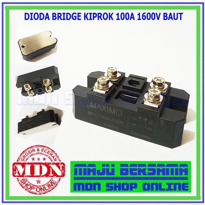 Dioda Bridge Kiprok 100A 1600V Baut MAXIMO Original