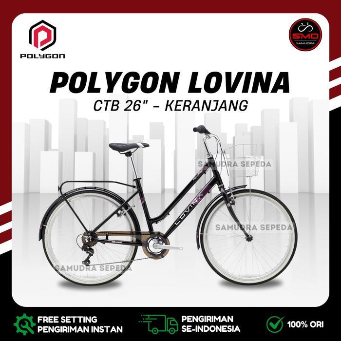 PROMO SERBA750 Sepeda Mini Citybike CTB Keranjang Exotic 5503 SR 7sp SHIMANO // Polygon Lovina Murah
