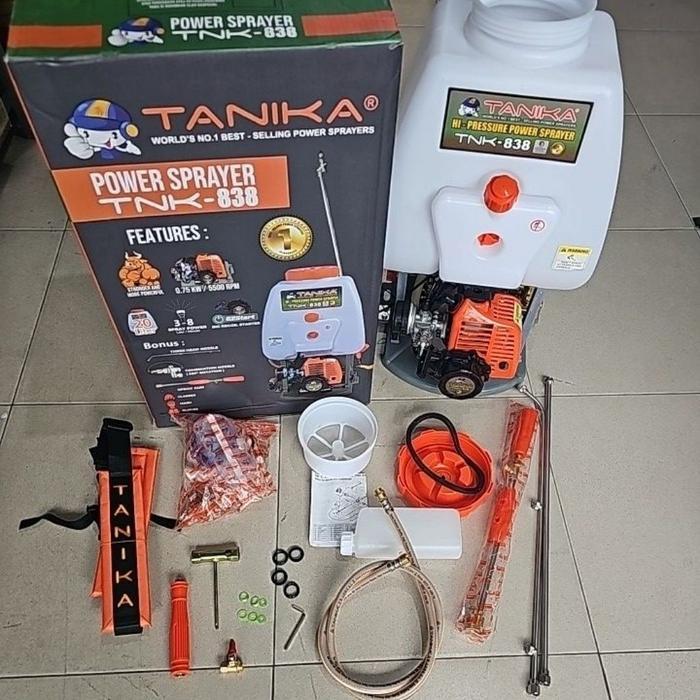 Mesin Semprot Hama Pompa Racun Power Sprayer Tanika TNK 838 Terbaik - TANIKA 838 TURBO