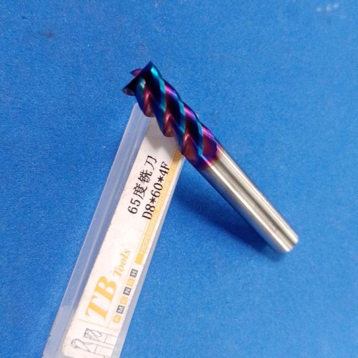 Endmill 8mm Flute 4 HRC65 pahat Milling endmill D8 HRC 65 L60