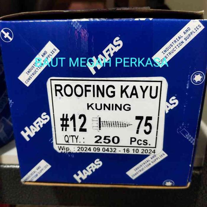SEKRUP ROOFING KAYU 7.5CM (1 DUS =250 PCS) RESTOCK
